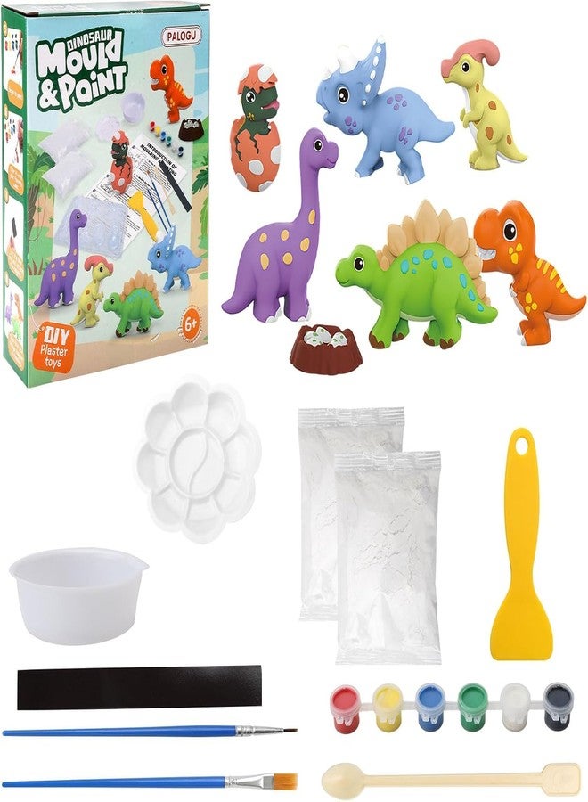 SUPER TOY DIY Mould and Paint Craft kit, Paint Your Own Dinosaur Painting Kit Plaster Figurine Set with Pigments, Palette & Mold Art & Craft Set - Educational Toys for 3-12+ Year Old Boy & Girl - Image 5